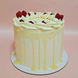 Vanilla Raspberry Cake