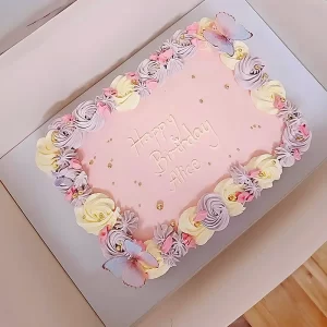 Glam Slab Cake